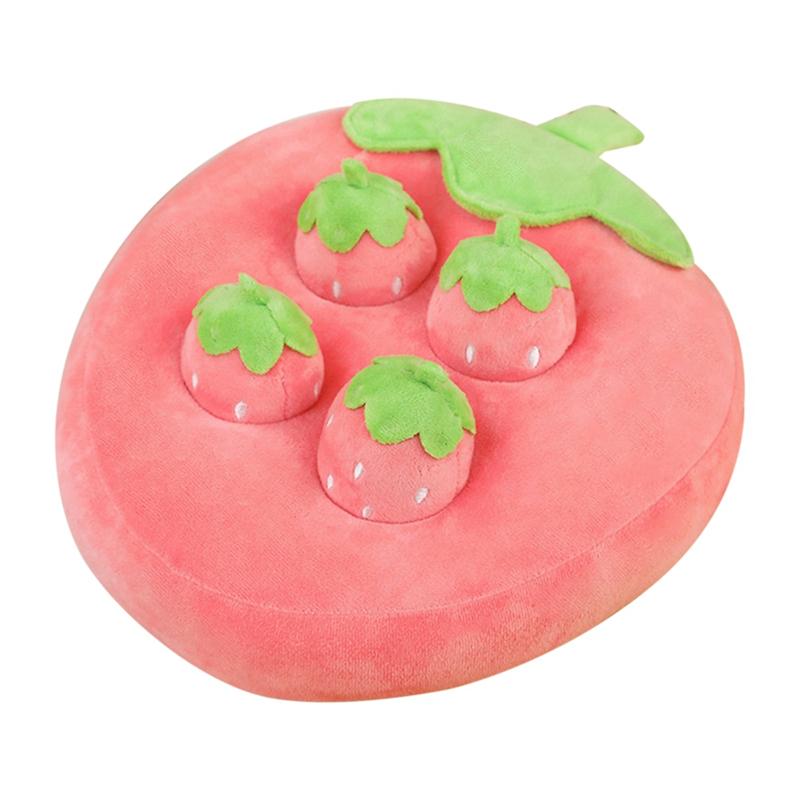 Хорошо-Плюшевый Мультяшный Клубничный Счастливый Фруктовый Парк Подушка Сбор Клубники