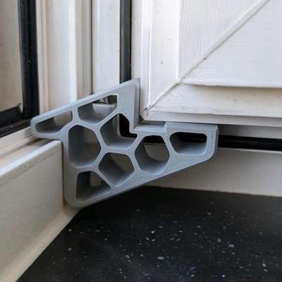 Yousheng Window Balcony Door Stopper with Track Lock Heavy Duty No-Tool Installation Multi-Functional Sliding Glass Windows Doors Anti-Slam Wedge