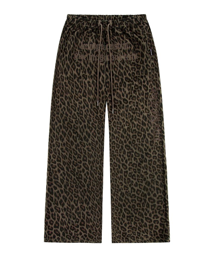 ROCKCAKE Leopard Wide 2Way Jogger - Brown