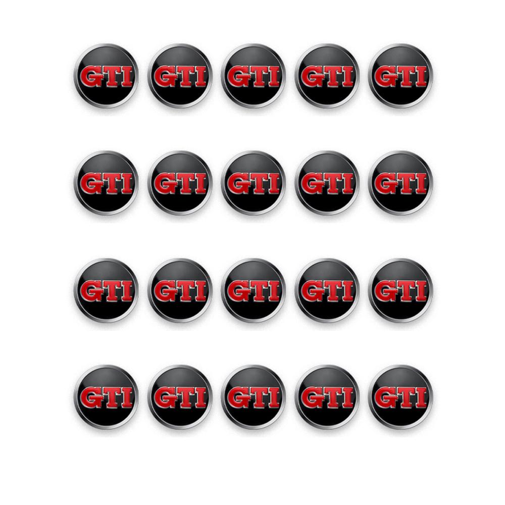 FD01-5/10/20PCS 14MM Car Key Shell Remote Control Logo Key Sticker for Volkswagen GTI Polo Sharan Golf Scirocco Touran Tcross Tiguan