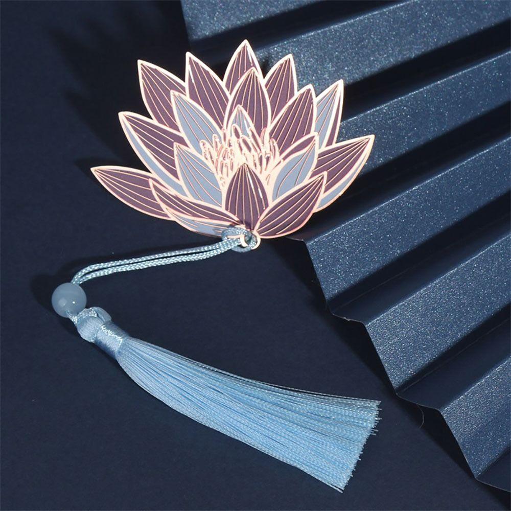 Rose Gold Tassel Bookmark Metal Book Page Marker High-quality Book Clip