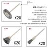 JINTONG Dremel Rotary Tool 3 Wire Steel Wire Wheel Polishing Grinding Bristle Polishing Dremel Rotary Tool Accessories Pack of 60 Brushes, Types
