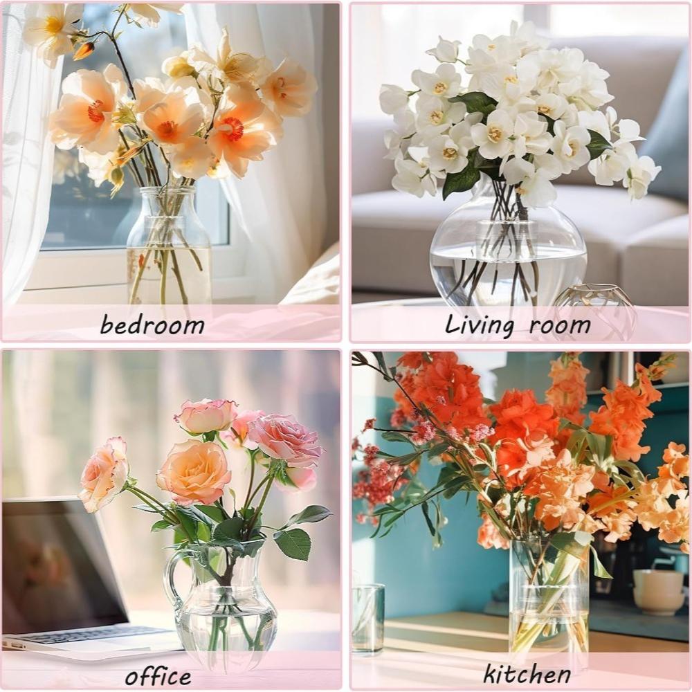 Spiral Ikebana Stem Holder Sturdy Clear Flower Arrangement Holder DIY Floral Art Accessory Table Centerpiece for Party Wedding