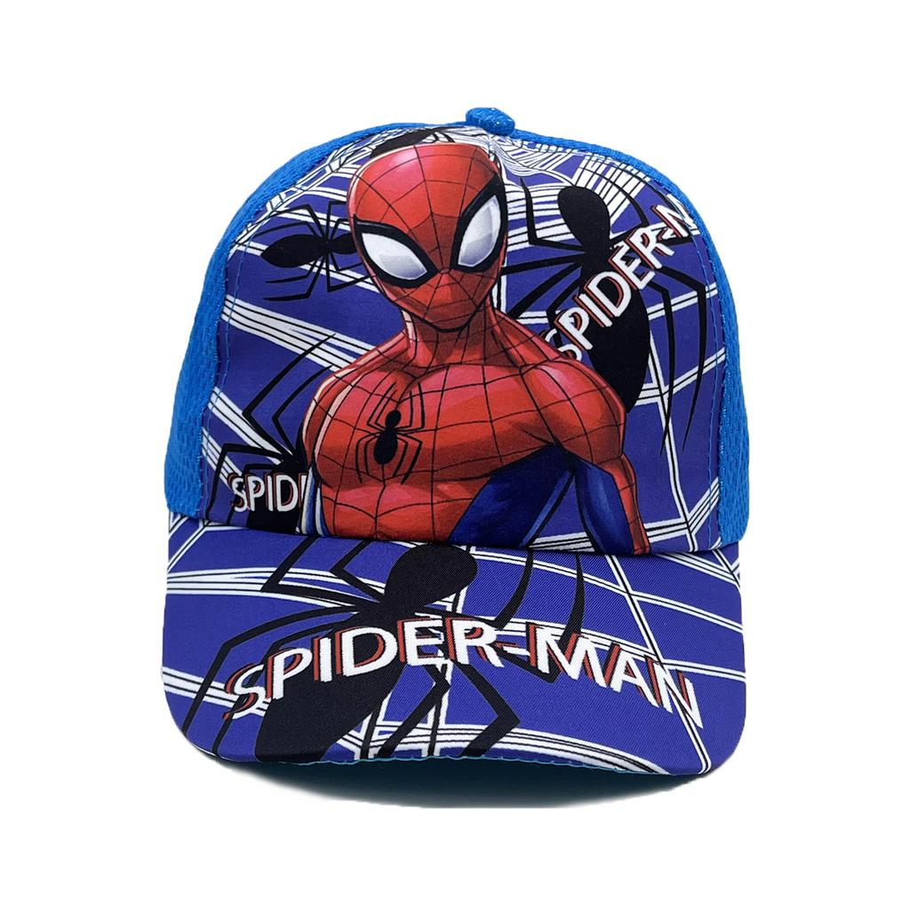New Spider Cartoon Peripheral Printing Children's Baseball Cap Wide Brim Spring and Summer Cartoon Sun Hat