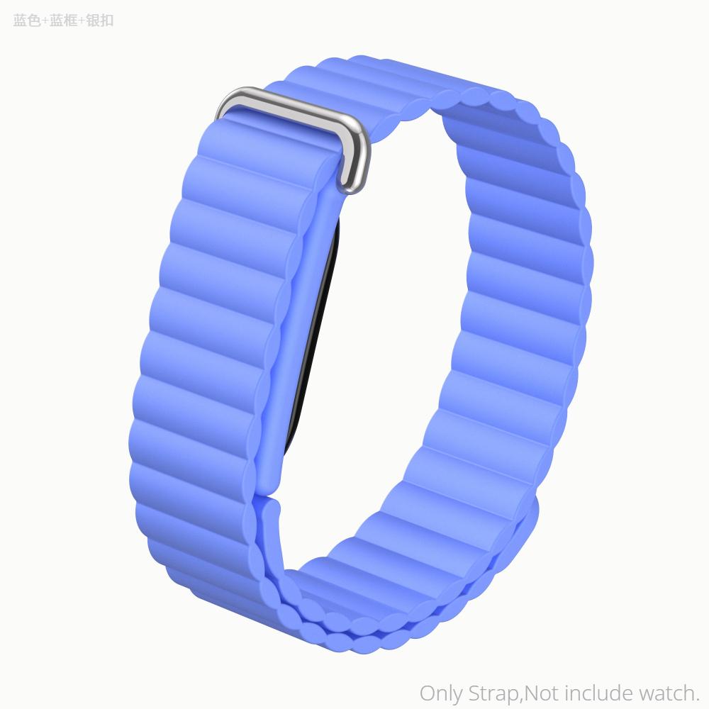 Silicone Magnetic Strap for Google Fitbit Air Rubber Loop Bracelet Outdoors Sports Band Wristband for Women Men