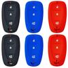 Rubber Car Key Fob Cover Silicone Protector Case For Chevrolet  Cruze Epica Captiva Ecruits Sail Aveo 3Button Key Accessory