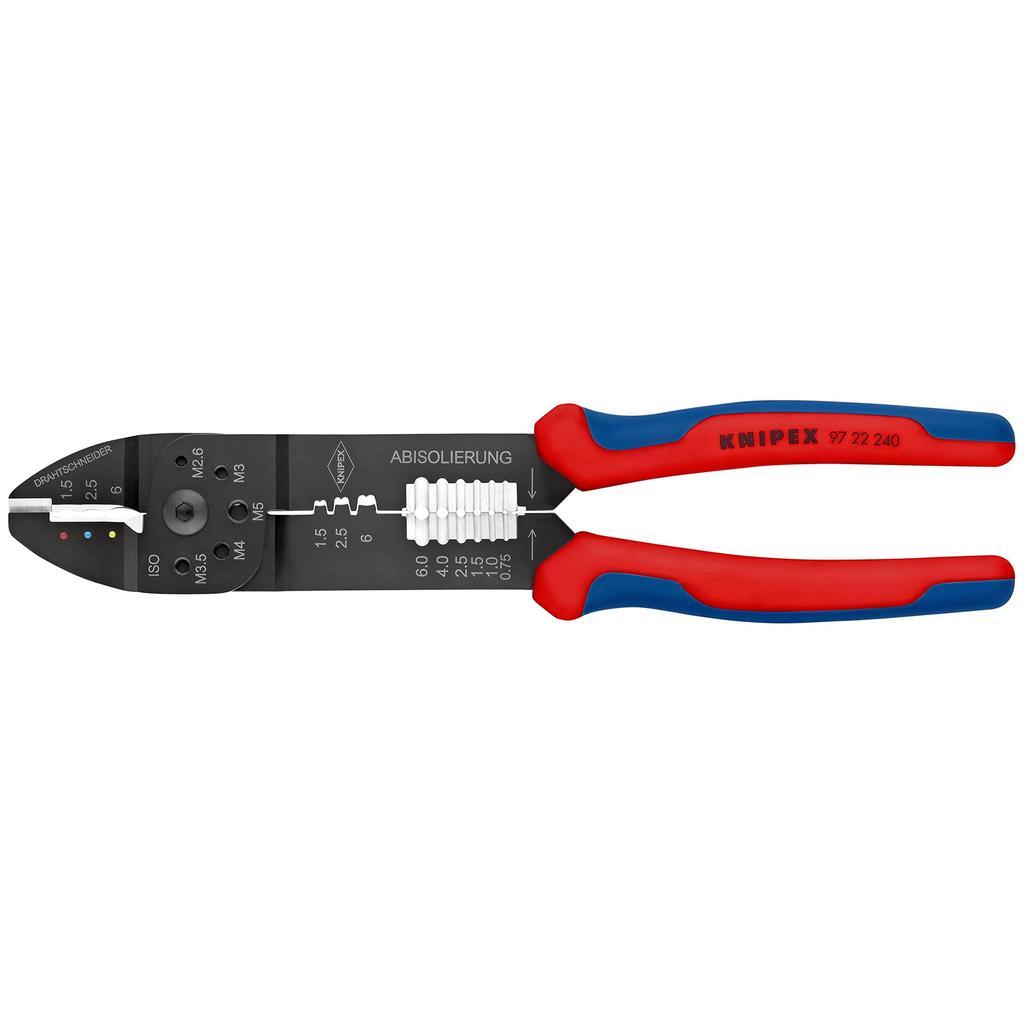 [KNIPEX] Crimping Pliers for Insulated and Open Barrel Terminals 240mm 9722-240