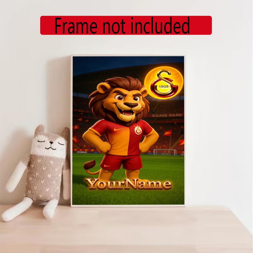 Galatasaray Personalized Name Round Diamond Painting Kit Diamond Embroidery Painting Rhinestones Mosaic Frameless Handwork Decoration Arts