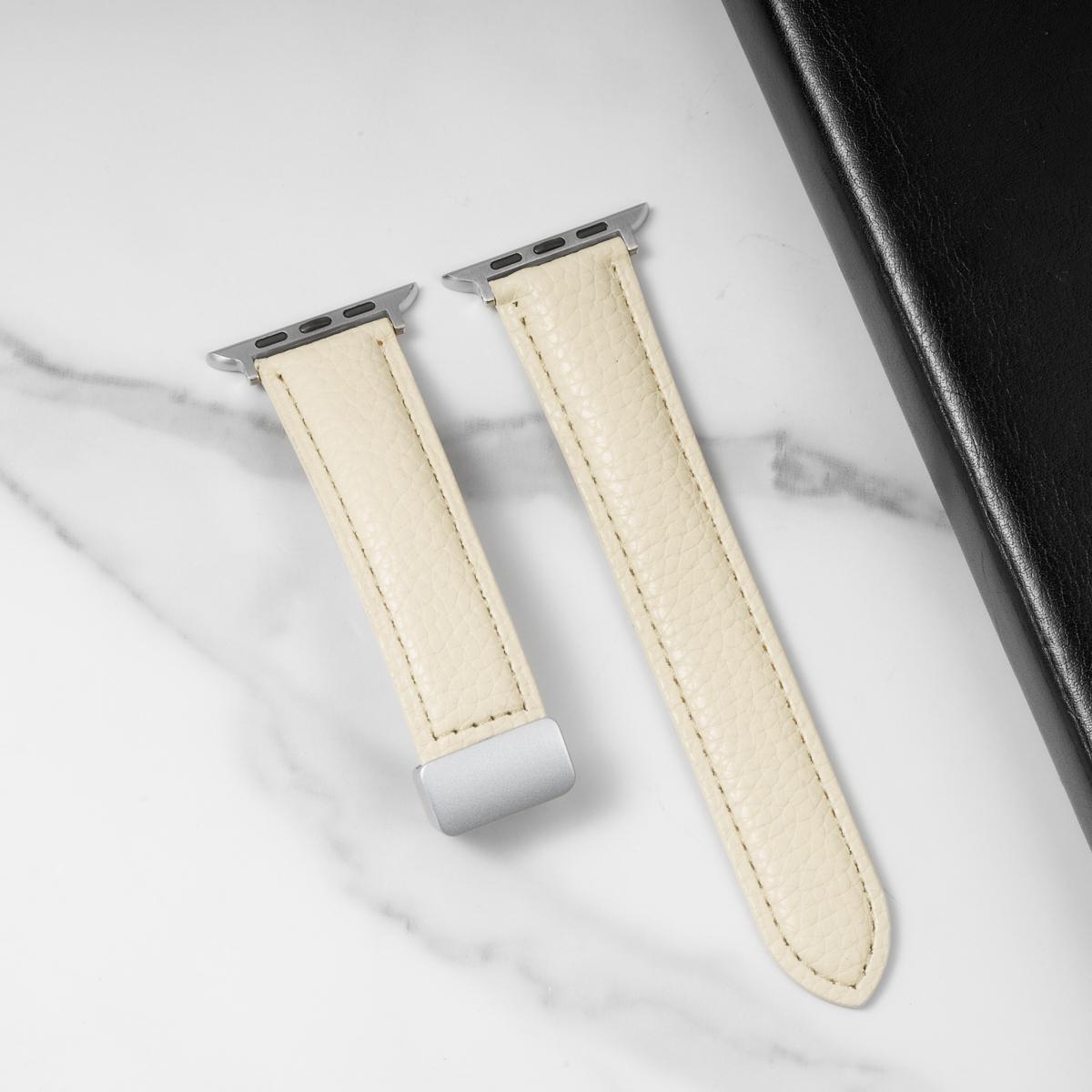 

Magnetic Leather strap for Apple Watch 10 band 46mm 42mm 44mm 45mm 49mm 40 41mm Bracelet correa iWatch Series ultra 5 6 se 7 8 9 38 40 41mm