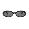 Classic Oval Sunglasses Women Men New Thick Frame Party Sunglasses Hip Hop Cool Luxury Designer Brand Eyeglasses UV400 Eyewear