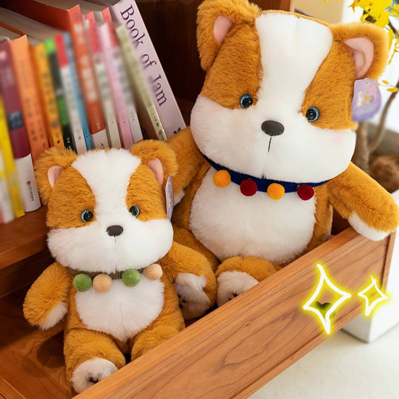 Plush Dog Corgi Doll Pillow Soft Comfortable Childrens Gift Birthday