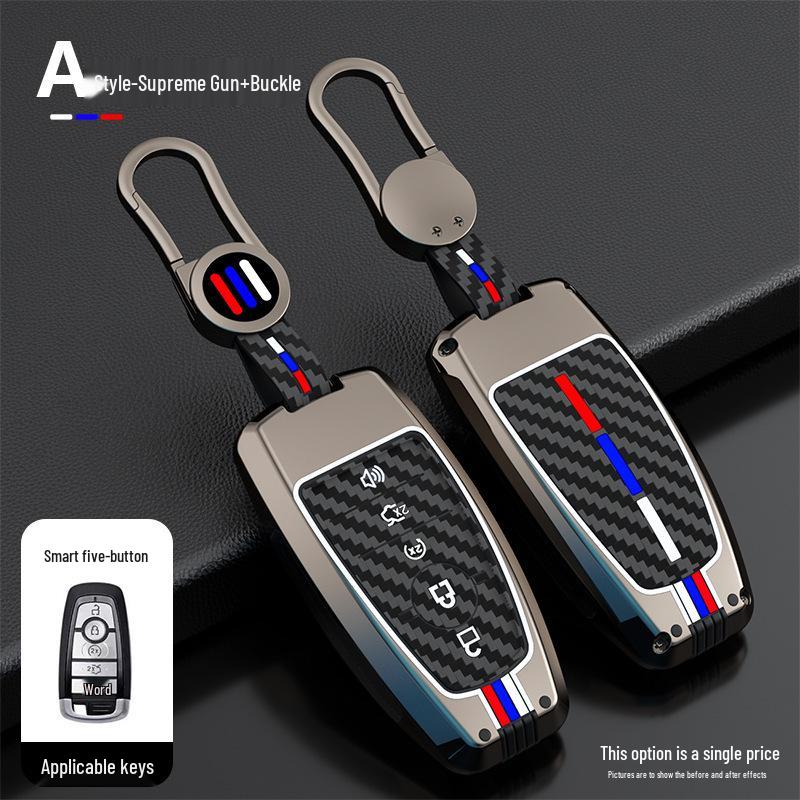 Ford Edge Mondeo Focus Explorer Key Case with Metal Buckle