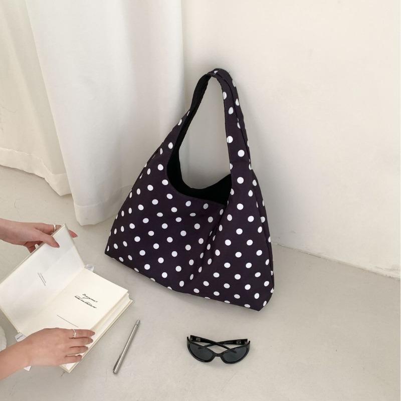 Commuter Bag Women's Large-capacity New Popular Round Polka Dot Underarm Shoulder Bag Portable Tote Bag Women