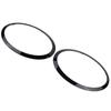 1 PAIR CAR HEADLIGHT TRIM RINGS LEFT RIGHT HEADLAMP FRAME BLACK For MINI F57 Convertible For Cooper S For Cooper 2015 - 2024