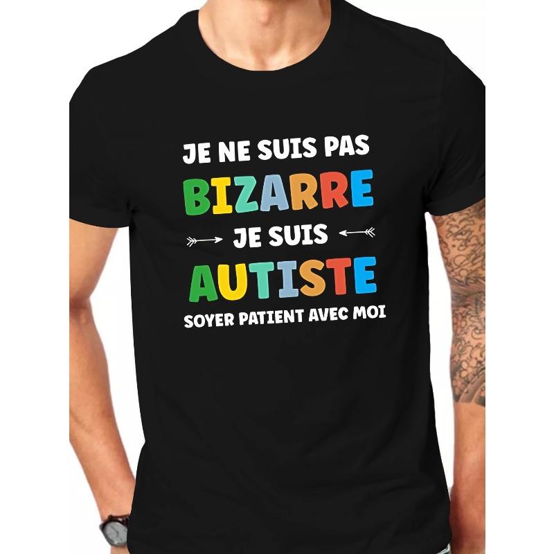 

Fun French Men s Short Sleeve T-shirt Summer T-shirt Top 4XL чорний
