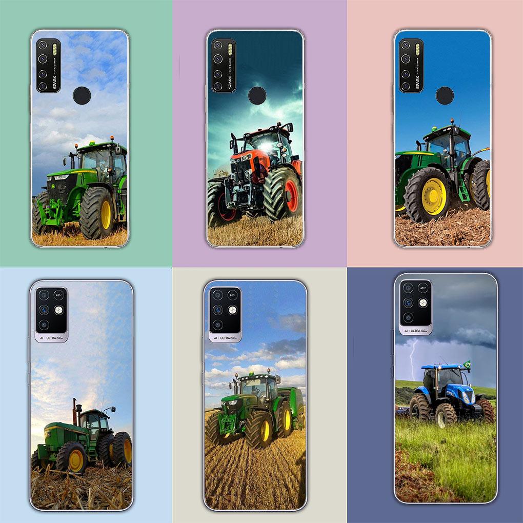 Farms Vehicles Tractors Soft Cover Case for Motorola Moto G13 G14 G53 G54 G62 G72 G82 G84 E13 E20 G42 G32 G23 G22 Phone Casing