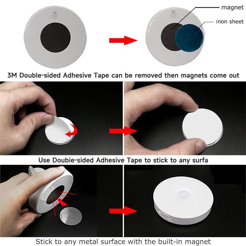 Sensor Motion LED Night Light USB Rechargeable Child Bedroom Night Lamp For Kitchen Cabinet Stairs Wardrobe Corridor