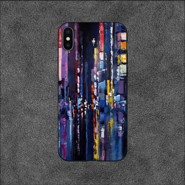 

Чехол для телефона с масляной пинтой Street для Iphone 11 12 Mini 13 14 Pro Xs Max X 8 7 6s Plus 5 Se Xr Shell iPhoneXS