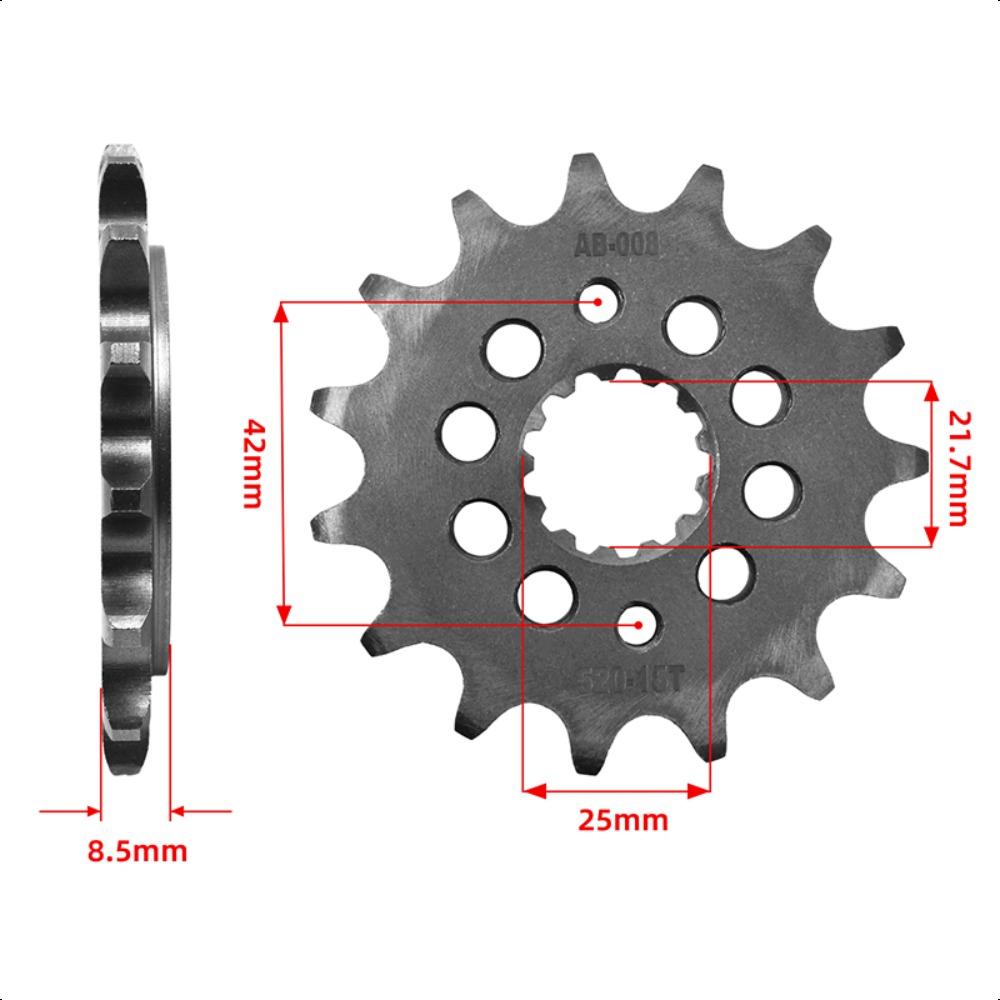 520-15T 520 41T Motorcycle Front Sprocket Gear Wheel for Kawasaki GPZ400  R ZX400D front 15T