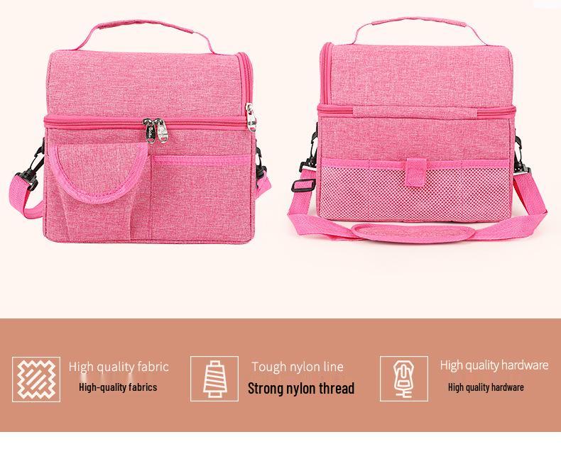 Insulated Oxford Cloth Lunch Bag - Hot-Selling Handheld & Crossbody for Office Workers