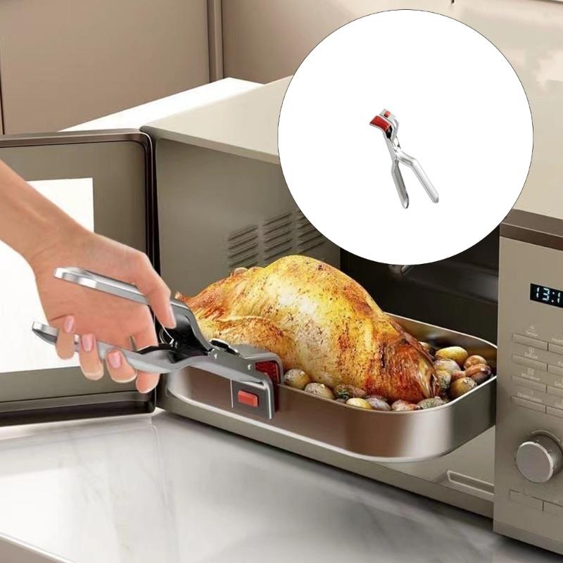 Pinze da Cucina Multiuso con Manico Resistente al Calore Pinze Ergonomiche per Ciotole per Sollevare in Sicurezza Ciotole Calde, Vassoi e Pentolame