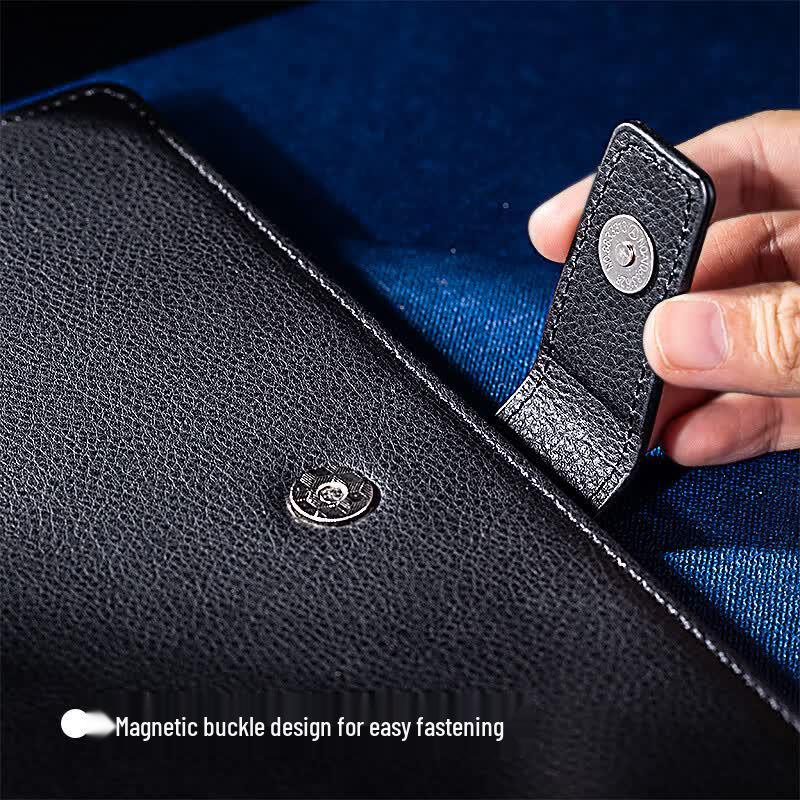 Deli 16K 120-Page Business Magnetic Buckle Leather Notebook
