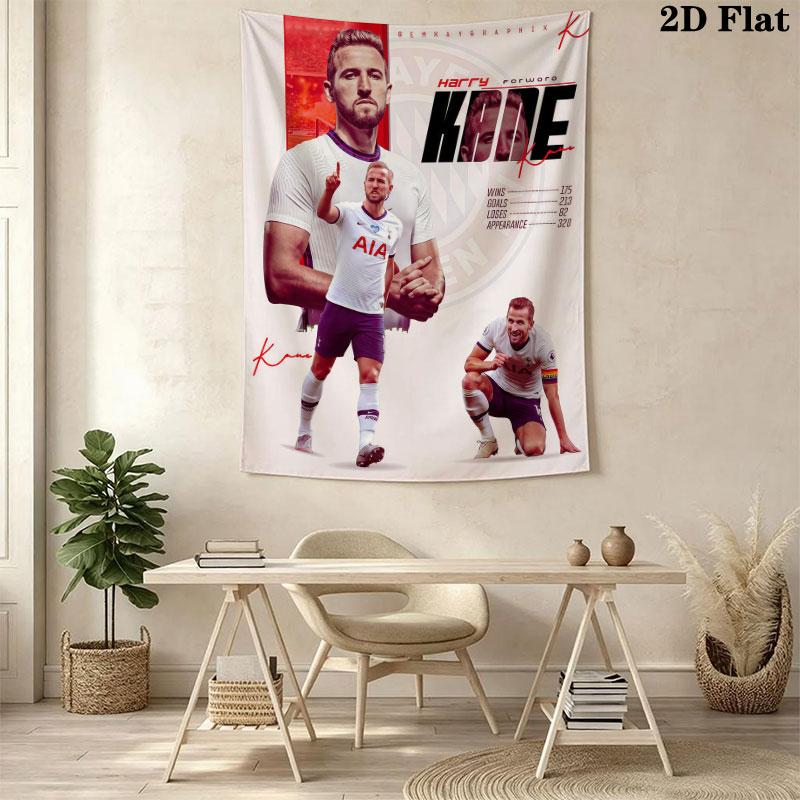 Harry Kane Legend  Wall Hanging Printed Fabric Blanket Decorative Tapestries for Bedroom Living Room Home Decor
