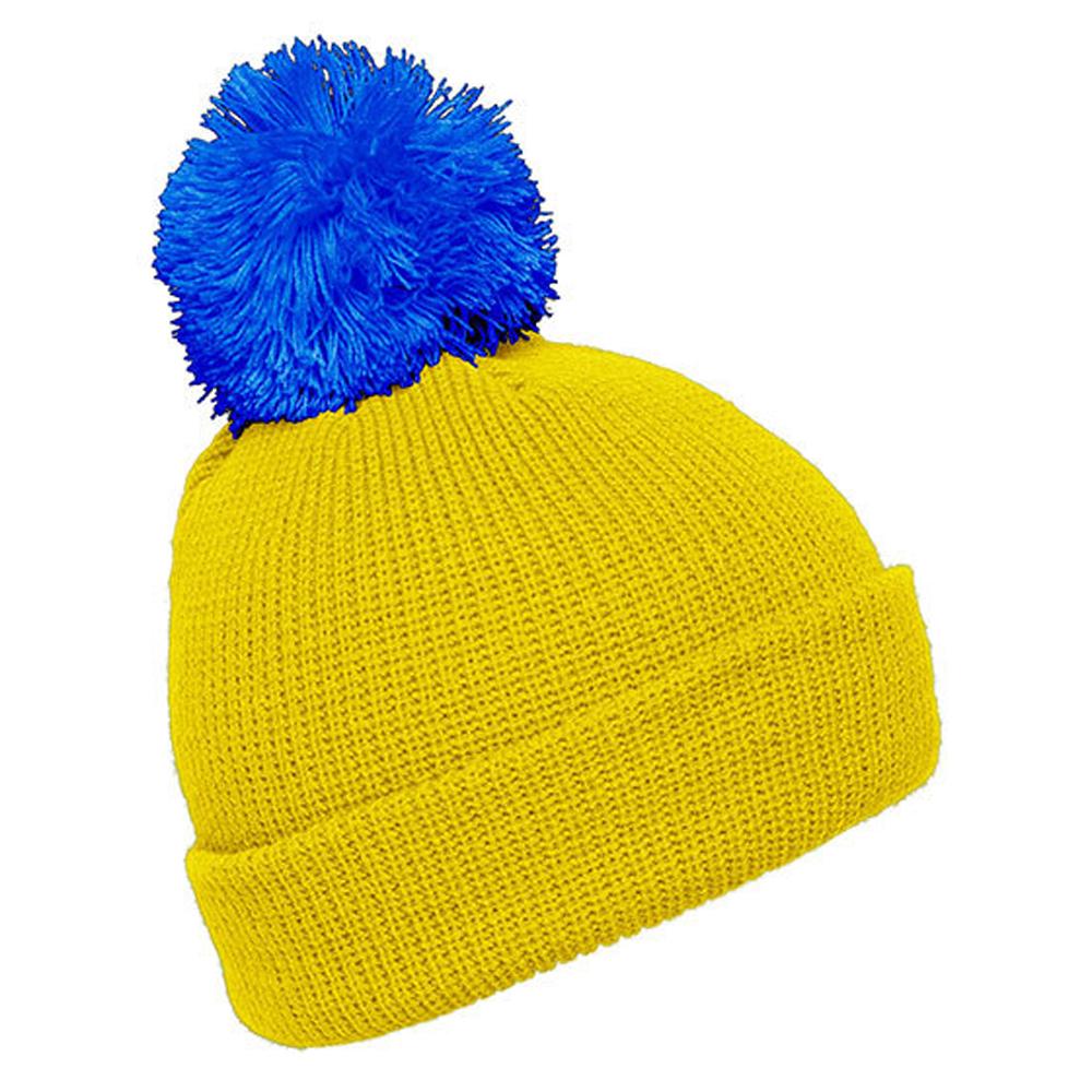 Myrtle Beach Pom Pom Turned Up Cuff Hat