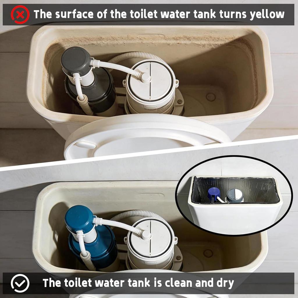 Revestimento Isolante para Caixa Acoplada de Vaso Sanitário Tubo da Caixa Folha Anticongelante Kit Autoadesivo Anticon densação para Vaso Sanitário Banheira Chuveiro Pia