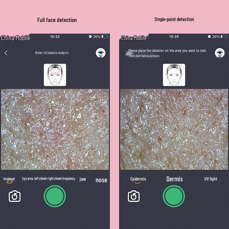 JHOT Wireless WiFi Magic Mirror Skin Analyzer: Three-Spectrum Epidermis, Dermis, UV Tester