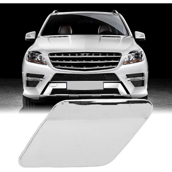 Chrome Front Bumper Tow Hook Cover Cap for ML350 ML250 ML400 2012-2015 | Towing Eye Cover with Glossy Finish | OE Part Numbers 1668851223 MB1029126