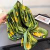 Spring Summer Thin Printed Sun Protective Flower Scarf Long Scarves Women Shawl Versatile Headscarf Wrap Fashion Beach Bandana