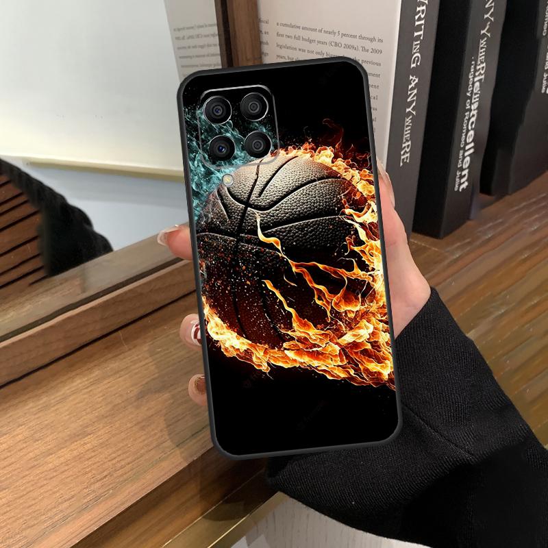Basketball On Fire Case For Samsung Galaxy M13 M53 M51 M31 M11 M14 M34 M54 M12 M32 M52 M16 M36 M56 M15 M35 M55
