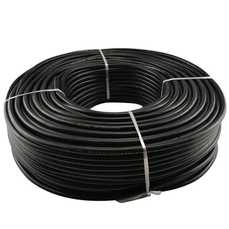 Câble d'alimentation en cuivre ignifugé Jia Yan RVV 3x2,5 mm²