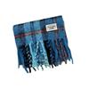New Icelandic Blue Plaid Scarf Women's Winter Mohair High-end Sense White Warm Shawl Student Thickened Scarf
