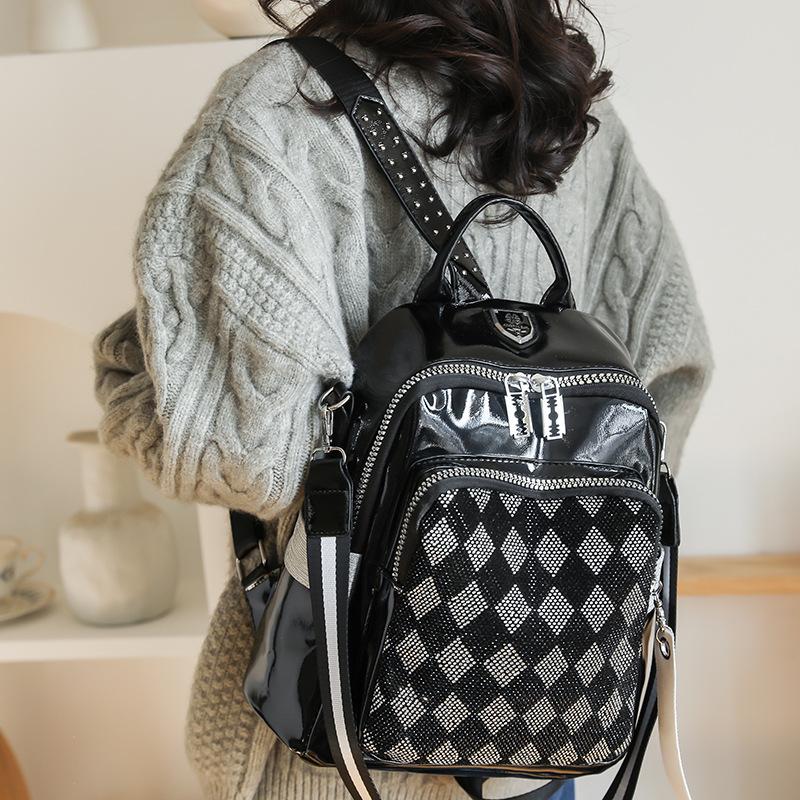 New Women's Backpack Simple Fashionable and Versatile Temperament Can Improve Large Capacity and Multi-functionality