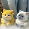 Animal Kawaii Plush Angel Cat Relieve Anxiety Toy Soft Slow Rising Squeeze Desktop Ornamen Fidget Sensory Toy For Kid Adult Gift