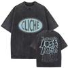 T-shirt in Cotone Lavato Vintage 2026 Stampa MGK Lost Americana Manica Corta T-shirt Uomo Donna Estiva Abbigliamento Alta Qualità T-shirt