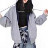 Unisex Retro Hooded Sweatshirt Jacket - Autumn 2025 Collection, Popular Loose-Fit Sport Cardigan Top