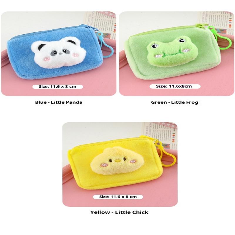 Japanisches Kawaii Cartoon Plüsch Aufbewahrungs Münzbeutel Tragbar Cartoon Schlüssel Münzbeutel Rucksack Dekoration Geschenke