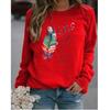 New Winter Fashion Women Clothing Feather Printed Casual Sweatshirt Long Sleeve Tops T-shirt Ladies Round Neck Pullover Sweater