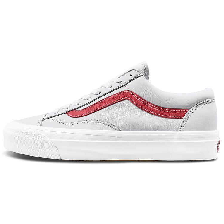 

Кроссовки унисекс Vans OG Style 36 LX True White Red VN0A4BVE21D