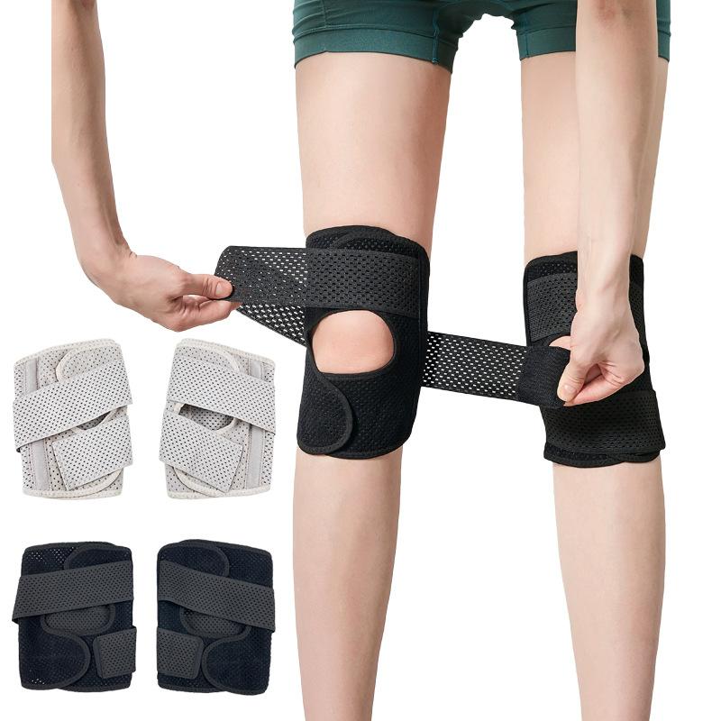 Sport Knieschoner Basketball Laufen Riemen Druckbeaufschlagte Beinpolster Federstütze Meniskus Patella Riemen Knieschoner