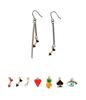 Rush Off The Choiceable Pandant Black & Gold Earring / Pendant Point Black & Gold Earrings (Pendant Selectable)
