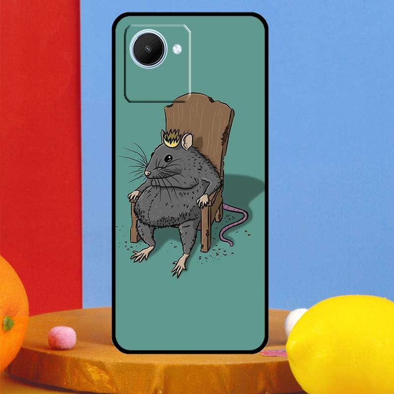 Cute Cartoon Animal Rat For Realme C75 C71 C55 C53 C67 C61 C33 C63 C51 10 11 12 13 14 15 Pro Plus C65 GT7 Pro Case
