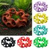 Betta Fish Hideout 3D Printed Aquarium Cave, Wavy Hollow Ring Shrimp Shelter, Shelter Breeding Hiding Hole Decor, Tank Ornament for Snails Non-Toxic