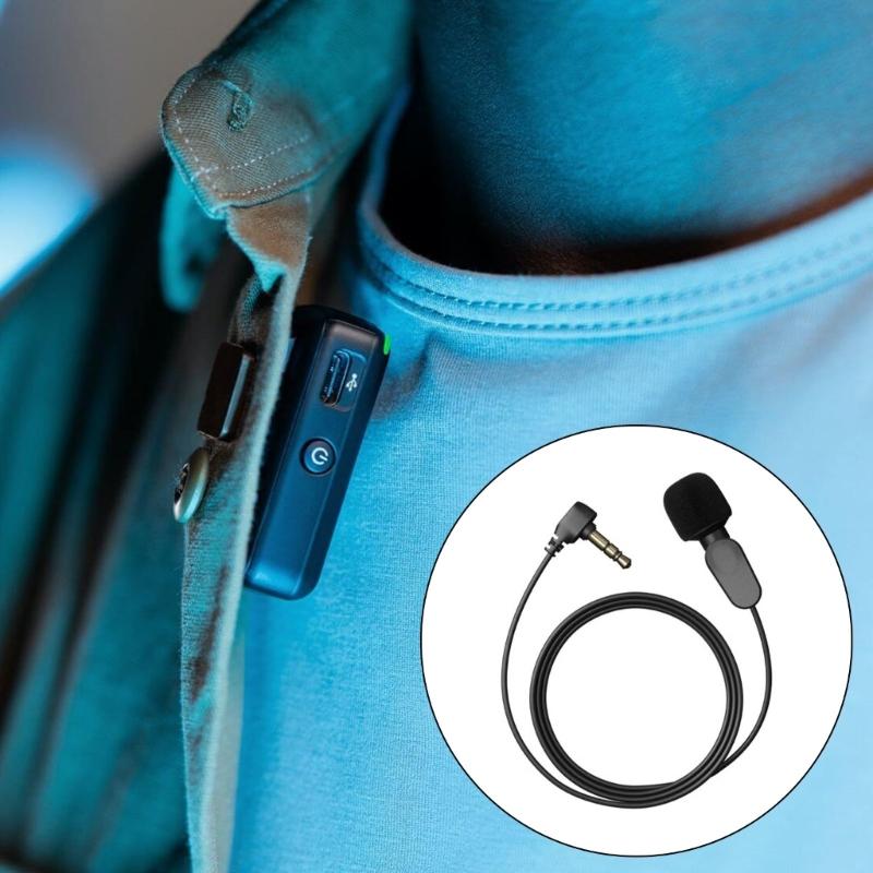Lavalier Mic for Mic/Mic 2 Lapel Wearable Microphone for Interviews Vlog Live Streaming Interviews Vlog Recording