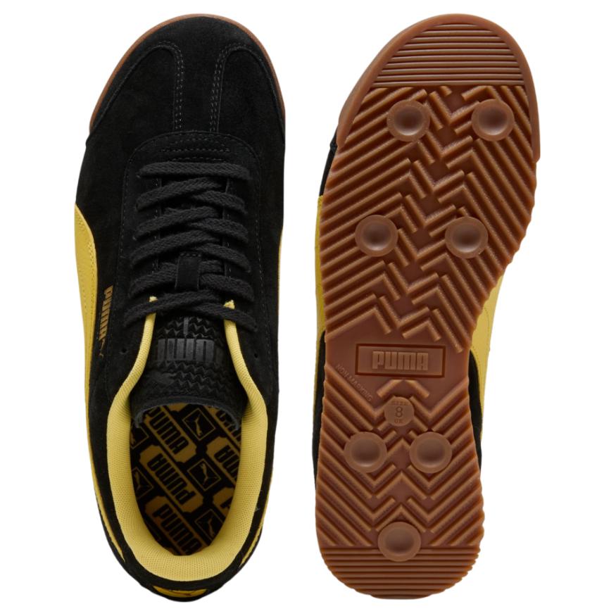 PUMA Roma Low top Casual Shoes Unisex Black Yellow 398635-06