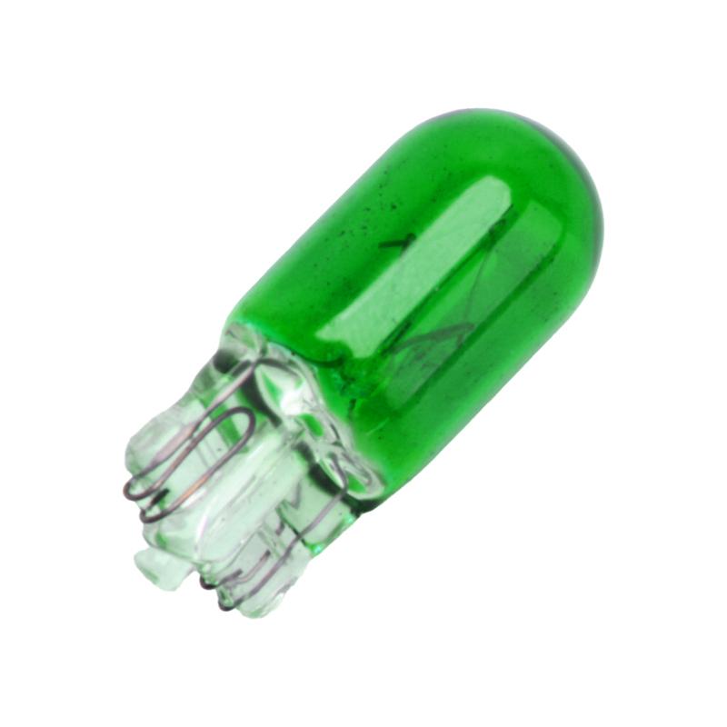 10Pcs Green T10 12V 5W Wedge trument Dash Light Lamp Halogen Bulb fit for universal