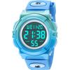 Kids Digital Sports Watch Waterproof 50m Multi-Function Alarm Date Display LED for Boys and Girls